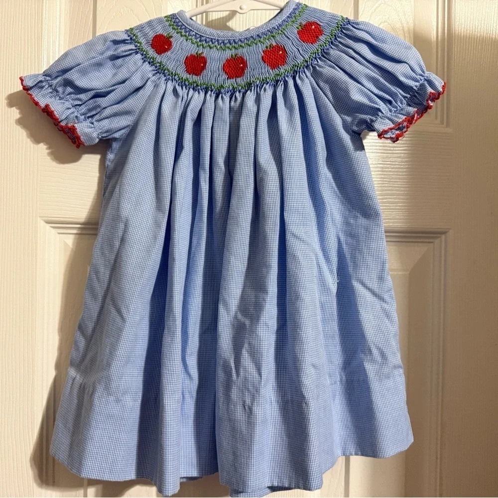 Edgehill Collection Smocked Apple Bishop Dress